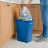PLASTIC PRINCE 10 Gallon Trash Can Blue Recycle Bin for Kitchen Bathroom Office Garbage Can Fits Under Desk Cabinet Sink, Plastic Rectangular Waste Basket5