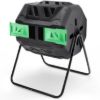 PLASTIC PRINCE Outdoor Compost Bin Tumbler for Home, Compost Tumbler Outdoor Large, 43-Gallon, Green1