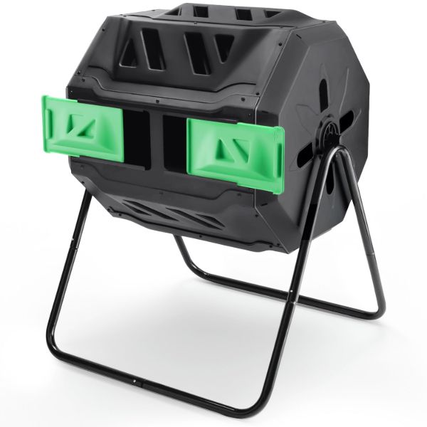 PLASTIC PRINCE Outdoor Compost Bin Tumbler for Home, Compost Tumbler Outdoor Large, 43-Gallon, Green1