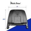 PLASTIC PRINCE Trash Can Lid Compatible only with 50 Gallon Plastic Prince Rollout Container2