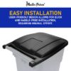 PLASTIC PRINCE Trash Can Lid Compatible only with 50 Gallon Plastic Prince Rollout Container5
