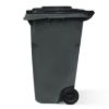 PLASTIC PRINCE 65 Gallon Rollout Trash Can with Lid, Commercial Heavy-Duty Wheeled Outdoor Garbage Can, Gray5