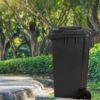 PLASTIC PRINCE 65 Gallon Step-On Rollout Trash Can with Lid, Commercial Heavy-Duty Container with Wheels, Gray5