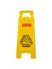 PLASTIC PRINCE Wet Floor Sign, Slippery When Wet A-Frame Caution Sign, Bright Yellow2