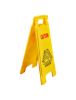 PLASTIC PRINCE Wet Floor Sign, Slippery When Wet A-Frame Caution Sign, Bright Yellow3