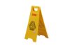 PLASTIC PRINCE Caution Wet Floor Sign Slippery A-Frame Safety When Wet Sign, Heavy-Duty Commercial - Bright Yellow3