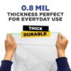 PLASTIC PRINCE Trash Drawstring Garbage Bags - 200 Count (White) 0.8 Mil, 13 Gallon3
