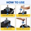 PLASTIC PRINCE Mop Bucket with Wringer on Wheels, Small Dual Chamber Industrial Mop Bucket Separate Dirty Water, Perfect for Business Household, 20 Quart Black5