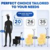 PLASTIC PRINCE Mop Bucket with Wringer on Wheels, Small Dual Chamber Industrial Mop Bucket Separate Dirty Water, Perfect for Business Household, 20 Quart Black6