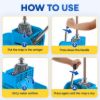 PLASTIC PRINCE Mop Bucket with Wringer on Wheels, Small Dual Chamber Industrial Mop Bucket Separate Dirty Water, Perfect for Business Household, 20 Quart Blue5