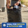 Plastic Prince 32'' x 45'' 42 Gallon 3Mil Black Contractor Bags with Flap Ties, 20/Case3