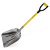 Plexon Metal Scoop Shovel 15" Blade - Aluminium Steel Snow Shovel for Driveway - Heavy Duty Snow Shovel for Car - Fiberglass Handle & Plastic D-Grip - Outdoor Garden Yard, 48" Length1