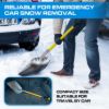 Plexon Metal Scoop Shovel 15" Blade - Aluminium Steel Snow Shovel for Driveway - Heavy Duty Snow Shovel for Car - Fiberglass Handle & Plastic D-Grip - Outdoor Garden Yard, 48" Length4