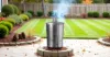  Plexon Metal Compost Bin Outdoor Burn Bin - Galvanized Trash Can with Lid Chimney and Vent Holes - Trash Burning Container Composter Incinerator for Garbage, 20 Gallon (Chimney Lid and Vent Holes)2