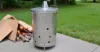  Plexon Metal Compost Bin Outdoor Burn Bin - Galvanized Trash Can with Lid Chimney and Vent Holes - Trash Burning Container Composter Incinerator for Garbage, 20 Gallon (Chimney Lid and Vent Holes)5