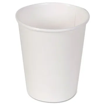Paper Hot Cups, 12 oz, White, 50 Cups/Sleeve, 20 Sleeves/Case, 1,000 Cups/Case