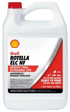 Shell Rotella 550041810 Extended Life Nitrite-Free Coolant, Red, 1 gal, Jug