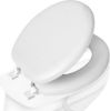 Picture of 17'' White Round Soft Toilet Seat with Wood core & PVC vinyl