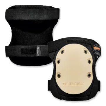 ProFlex 325HL Non-Marring Rubber Cap Knee Pads, Hook and Loop Closure, One Size, Tan Cap, Pair, Ship