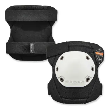 ProFlex 300HL Knee Pads, Rounded Hard Cap, Hook and Loop Closure, One Size, White Cap, Pair, Ships i